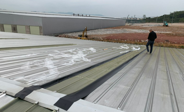 金寨厂房屋面防水维修案例